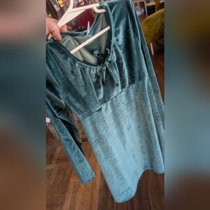 Old Navy Kids Formal Dress in Teal Velvet